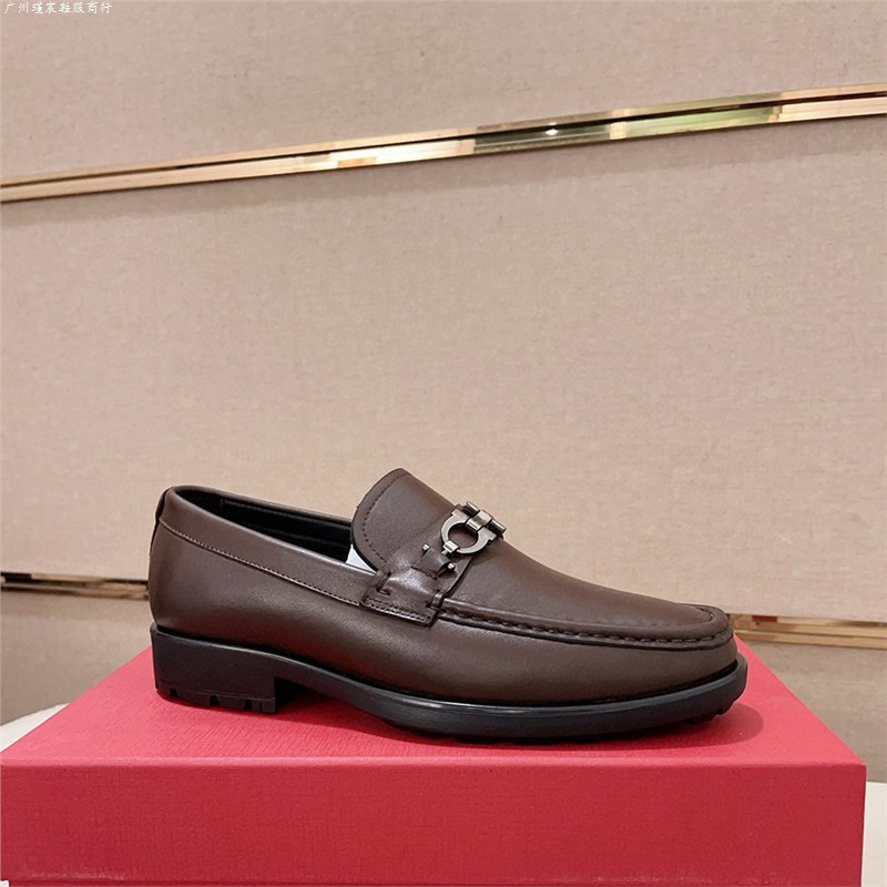 Original Standard Original Box ของแท้หนังLoafersรองเท้าผู้ชายรองเท้าสบายๆOxfordรองเท้าOne-Pedal Sued