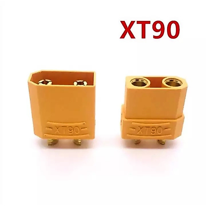 ขั้วต่อ XT90 1 คู่ 2 ชิ้น ขั้วต่อแบต แบตเตอรี่ RC ปลั๊กเสียบปลั๊ก