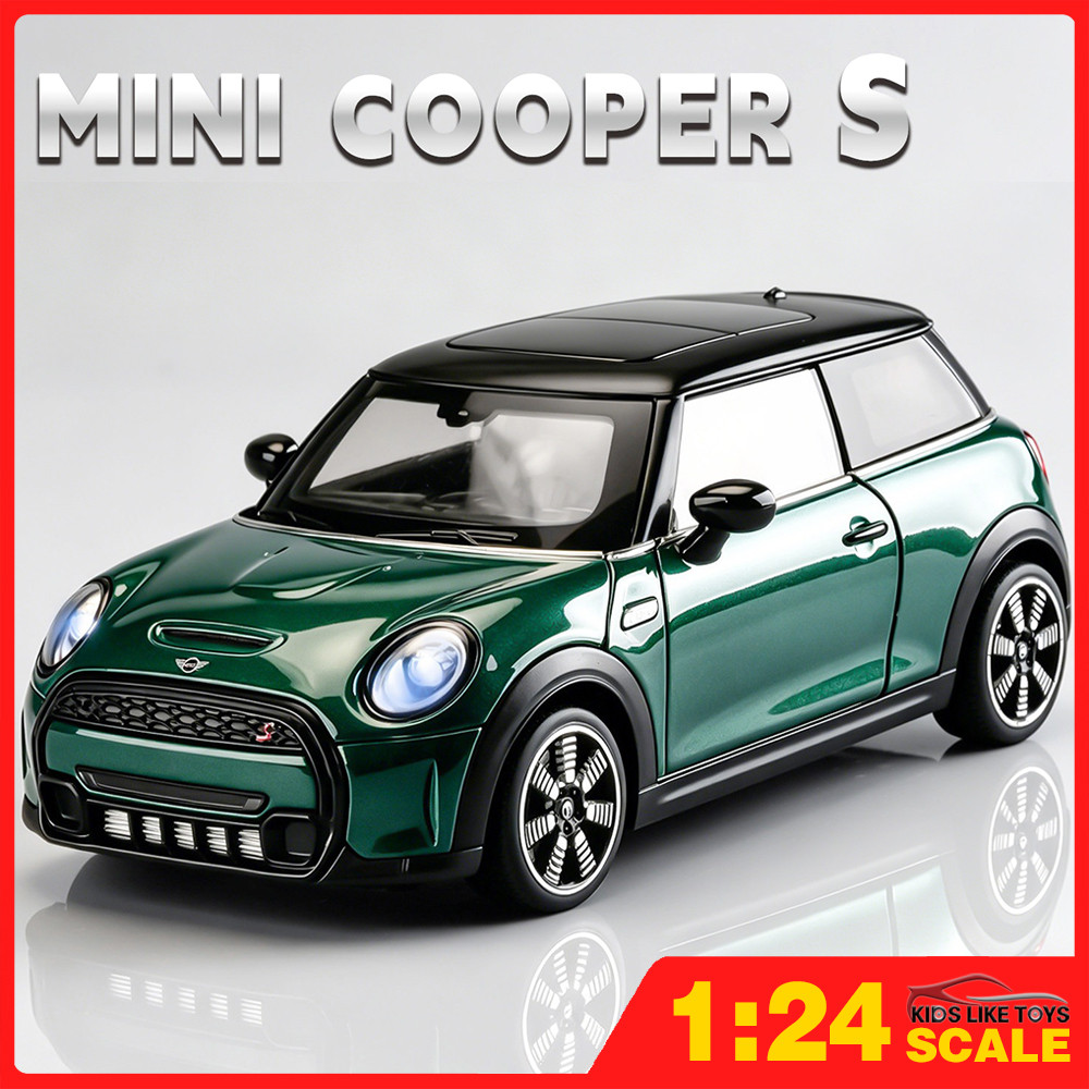 KLT 1:24 Mini Cooper s Diecast รุ่นรถโลหะผสมรถของเล่นคอลเลกชันของขวัญสําหรับเด็กเด็กผู้หญิง
