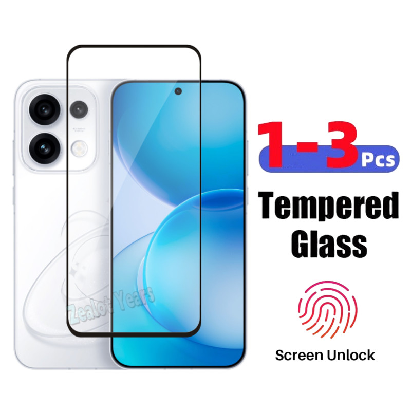1-3 ชิ้นกระจกนิรภัยด้านหน้าฟิล์มสําหรับOppo Reno 16 Pro 16F 5G Global 16Pro 15 Pro Reno16 Pro 16 F 1
