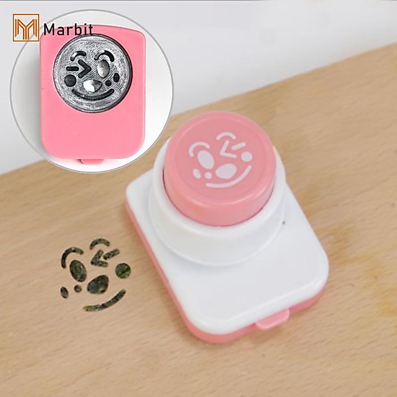 Marbit 1 ชิ้นเครื่องตัดสาหร่าย Bento ตกแต่งลายนูน DIY เครื่องทําซูชิ