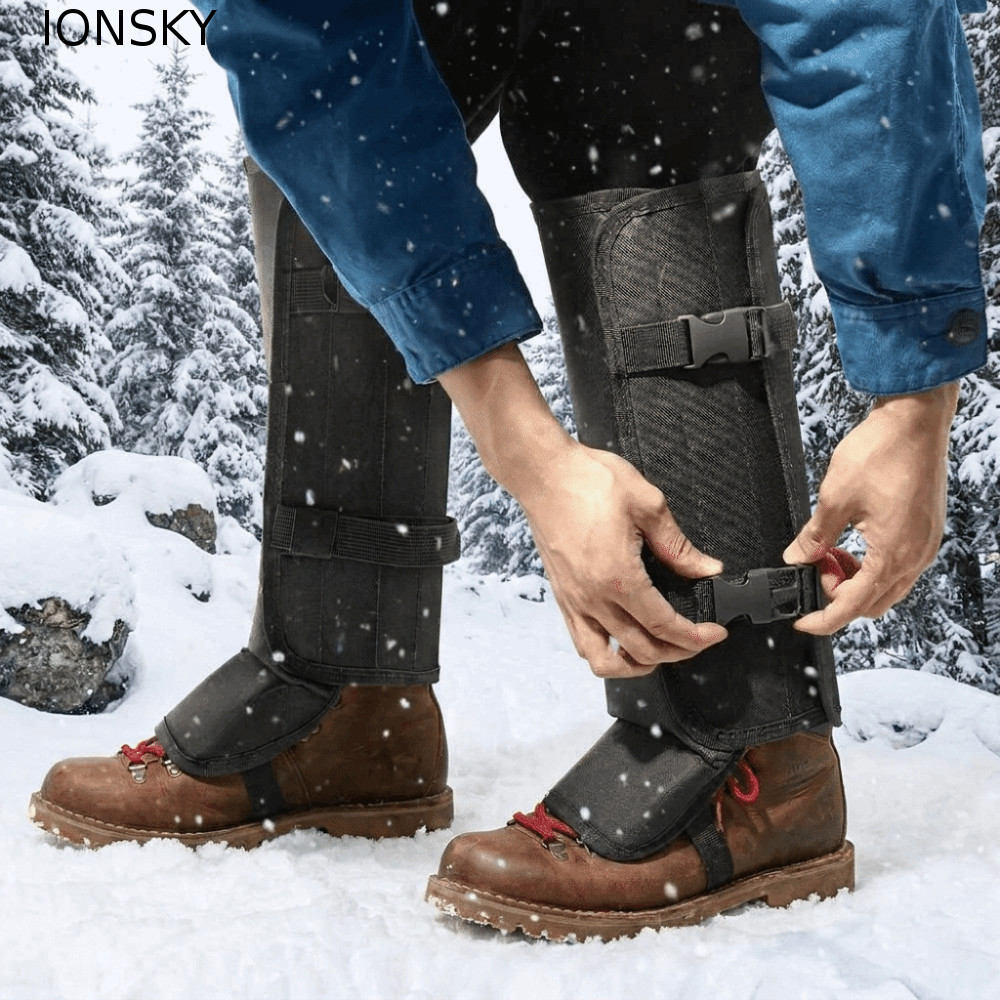 IONSKY Anti-Snake Gaiters, Snake Bite Protection Breathable Leg Guards, Snake Chaps Anti-Stab ปรับทรายและหิมะ-Proof Outdoor Hiking Gaiters ขาป้องกัน