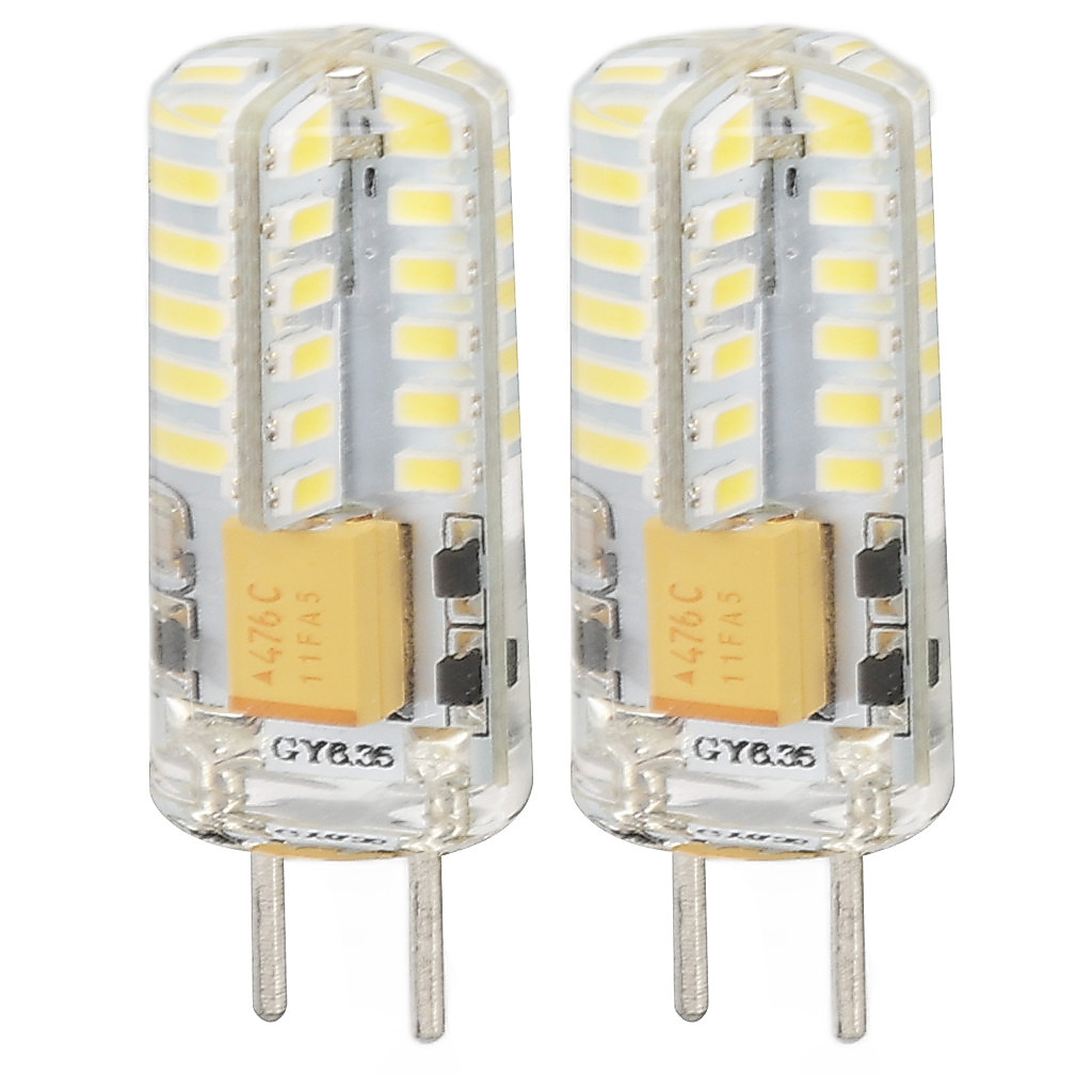 Radith GY6.35 หลอดไฟป้องกันดวงตาประหยัดพลังงาน 6000K 3W 48 ไฟ LED สําหรับโคมไฟตั้งโต๊ะโคมระย้า 12V 2