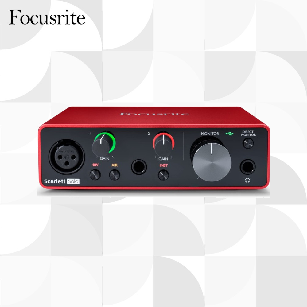 Focusrite Scarlett Solo 3rd Gen Audio Interface อินเตอร์เฟสเสียง【ส่งตรงจากญี่ปุ่น】