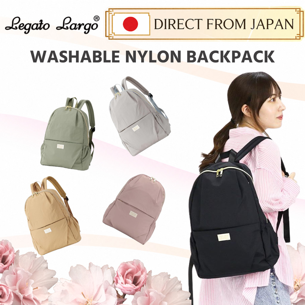 Legato Largo FUWARI A4 Washable Nylon Backpack 16L Lightweight Women From Japan