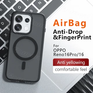OPPO Reno16 Pro 5GปลอกสําหรับOPPO Reno16 F Pro Reno 16 16F 16Pro + Anti-Scratchโปร่งใสFrostedพร้อมเคสโทรศัพท์แม่เหล็กกันกระแทกป้องกันลายนิ้วมือฮาร์ดปกหลัง