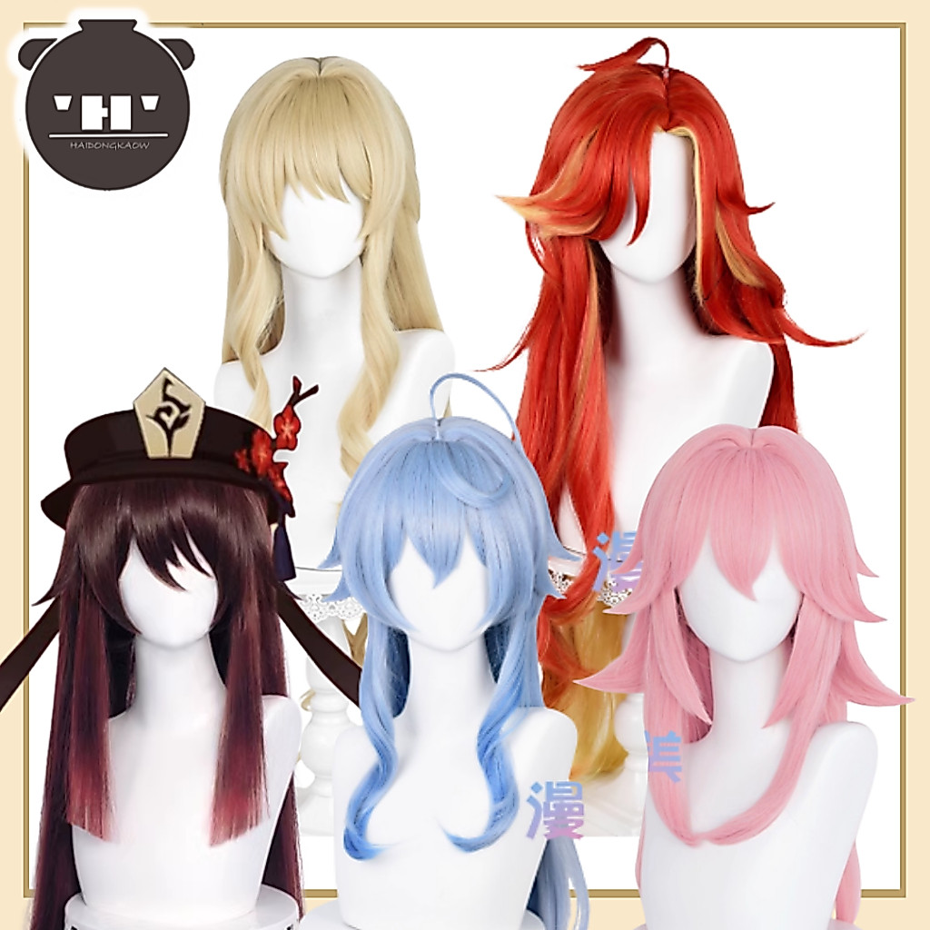 📦 พร้อมส่ง 📦 วิกผม คอสเพลย์ cosplay genshin impact - Mavuika , Navia