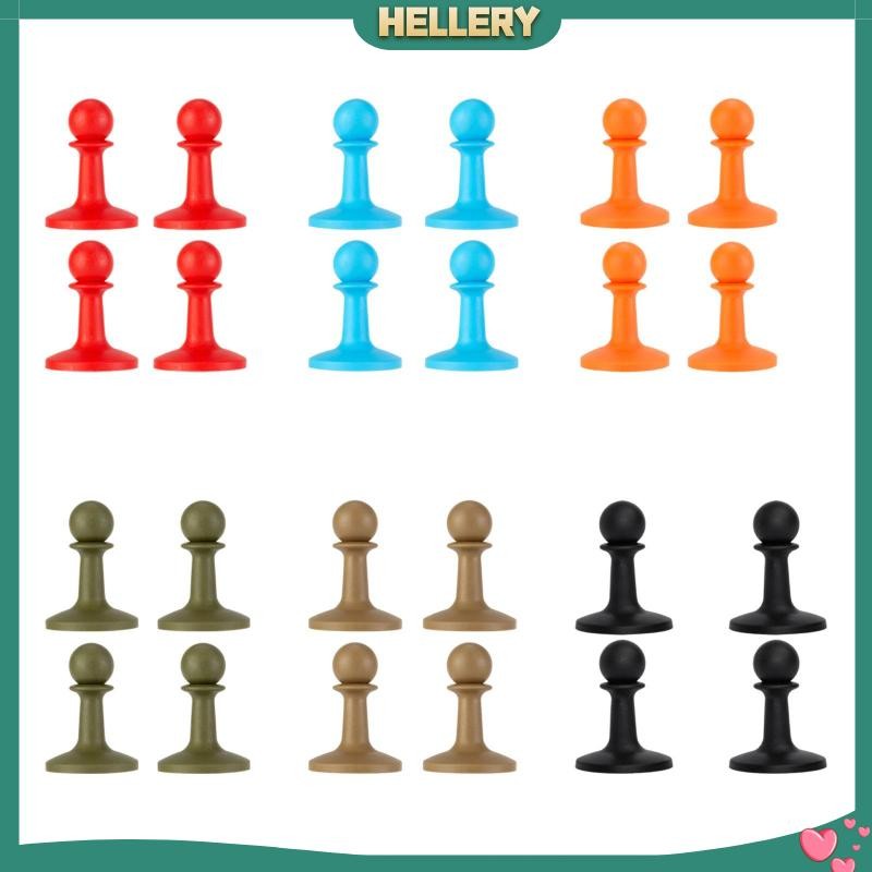 [HelleryTH] หมวกปิดปลายเสาเต็นท์ 4 ชิ้น ทำจากยางมืออาชีพ คงทน
