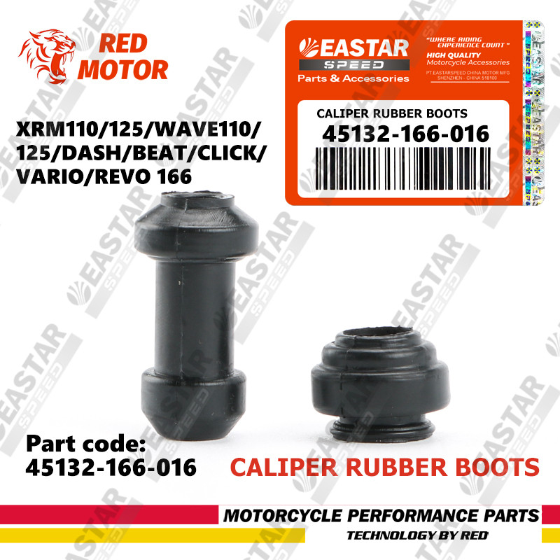 บูทยางหุ้มสลักดิสเบรคแท้ Wave Click Scoopy CBR PCX Beat Vario CRF RS XRM 1ชิ้น 45132-166-016