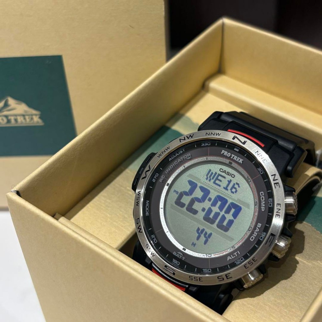 Casio  Pro Trek Climber Line Radio Solar Bioplastics Used PRW-35-1AJF