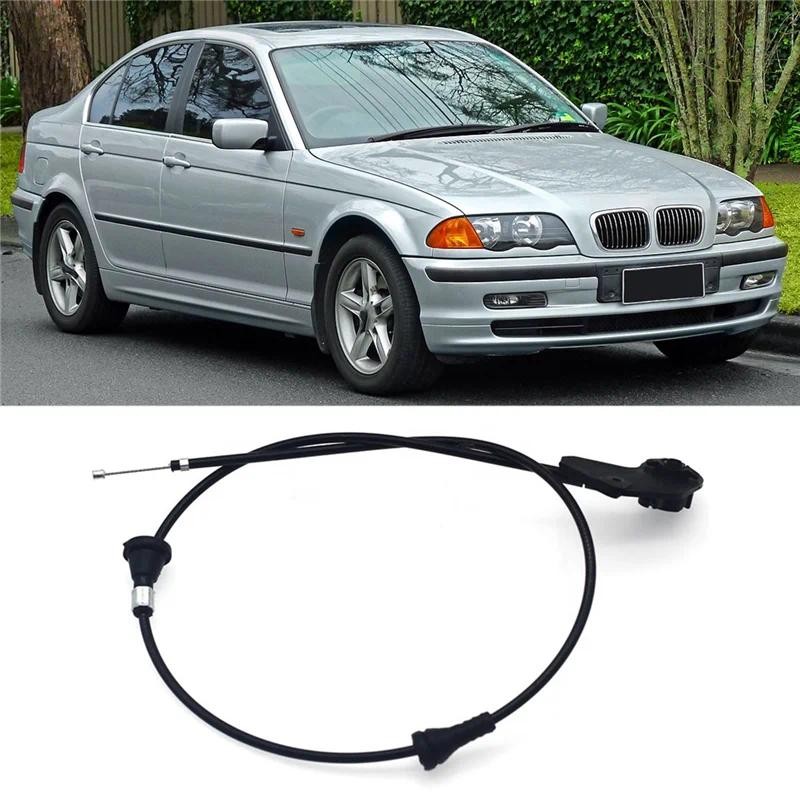 A10E-Engine Hood Release Cable สําหรับ BMW 3 E46 320I 323I 330I เครื่องยนต์ Bowden ชุดสาย Hood Relea