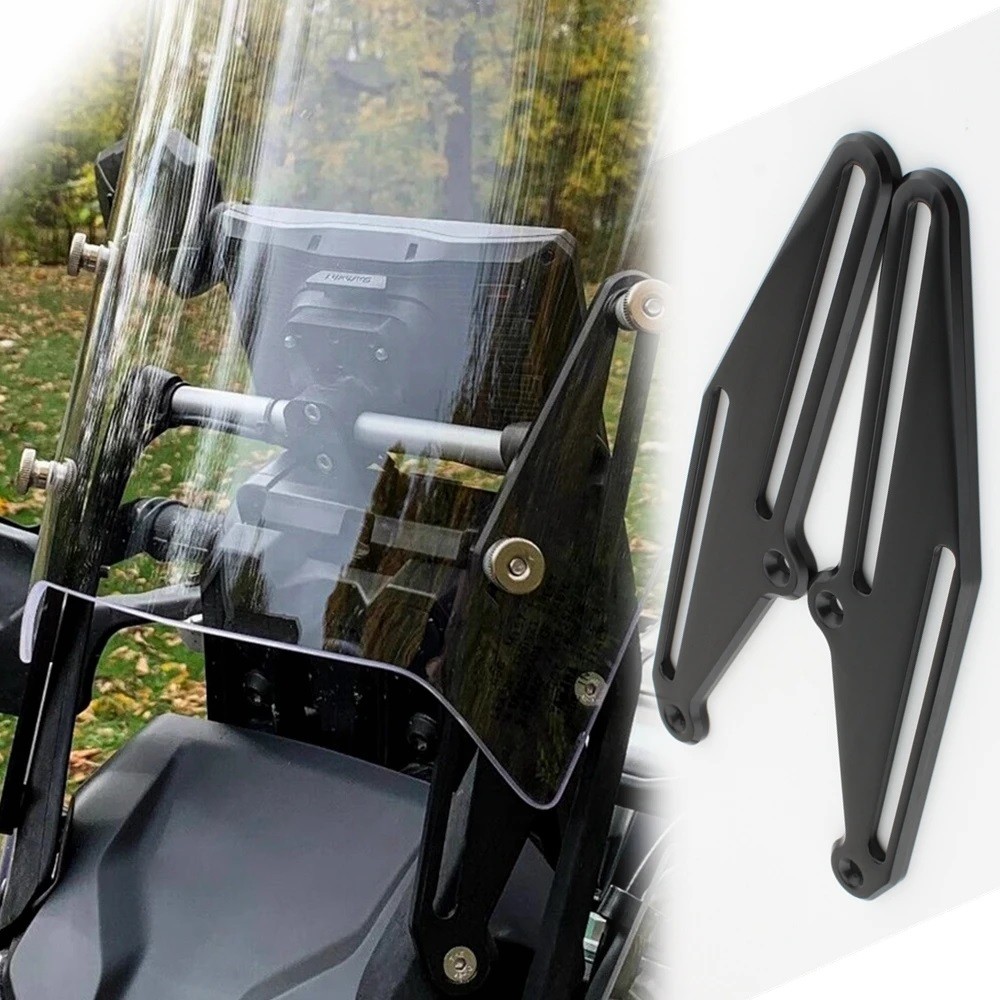 รถจักรยานยนต์ 4 "ปรับกระจกยก Rise Bracket กระจกสําหรับ Yamaha Tenere 700 T700 XTZ700 TX690Z Rally 19