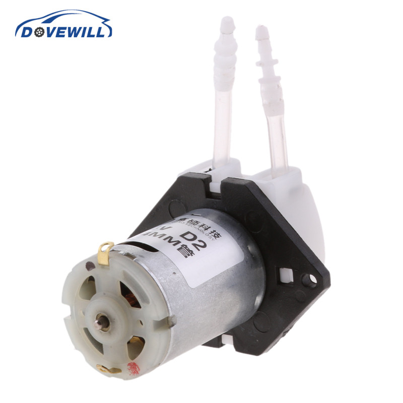 [Dovewill] DC 12V/24V Peristaltic Miniature Dosing Hose Pump Self Priming Metering Pump