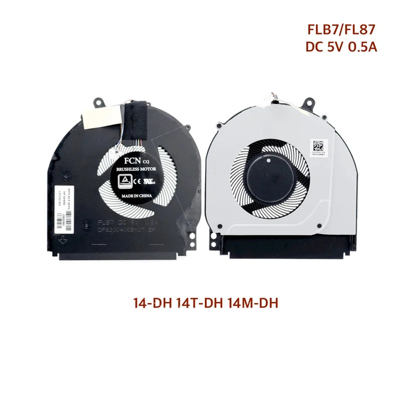 L51100-001 L51102 CPU พัดลมระบายความร้อนสําหรับ HP Pavilion X360 14-DH TPN-W139 14M-DH 14T-DH DH1056