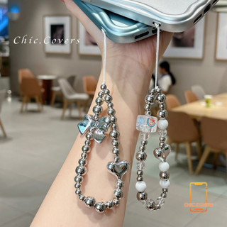 จี้กรณีโทรศัพท์มือถือ ลายดอกไม้ ที่ห้อยเคสมือถือ ลูกปัดสี สายคล้องข้อมือ ป้องกันการสูญหาย น่ารัก ความรู้สึกขั้นสูง