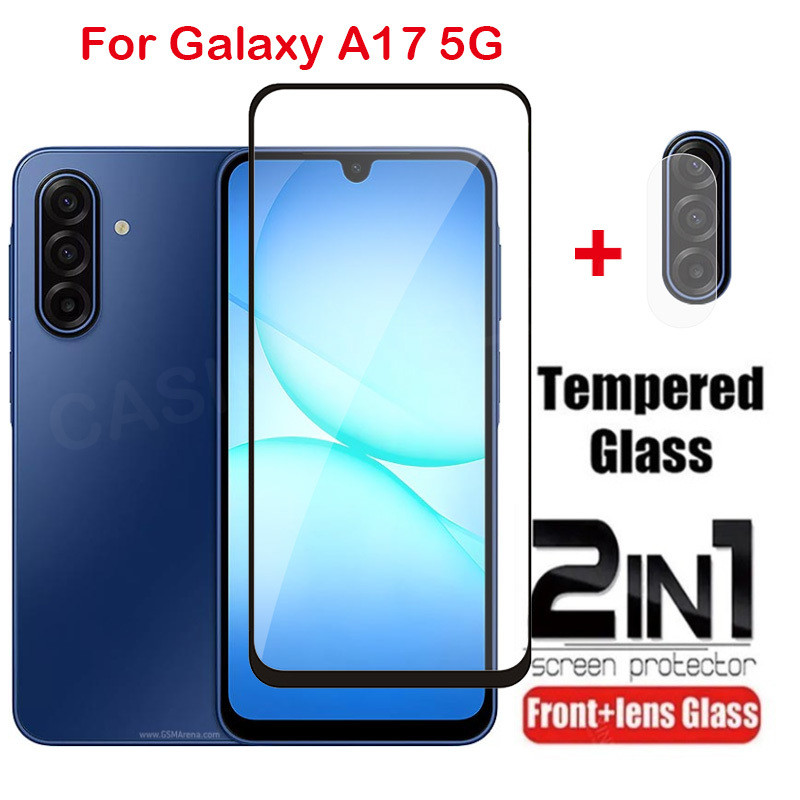 ป้องกันหน้าจอสําหรับ Samsung Galaxy A17 A07 A17 A27 A37 A57 A16 SamsungA17 LTE 5G 4G 2025 คลุมทั้งหมดกระจกนิรภัยใส HD ป้องกันฟิล์มป้องกันรอยขีดข่วน