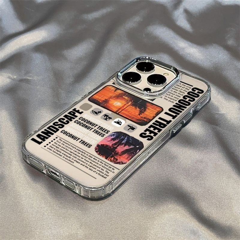 Street Wear Coconut Tree เหมาะสําหรับ POCO F7U F7Pro X7Pro X6 X4Pro X4GT F6Pro F5Pro เคสโทรศัพท์โปร่