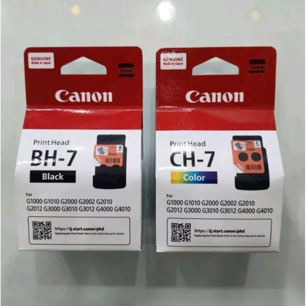 หัวพิมพ์ Canon BH7 ดำ / CH7 สี แท้ใหม่ 100% G1000 / G1010 / G2000 / G2010 / G3000 / G3010 / G4000 / G4010