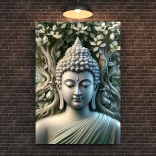 ไวนิลกรอบพระพุทธรูป เหมาะสำหรับการตกแต่งบ้านและวัด