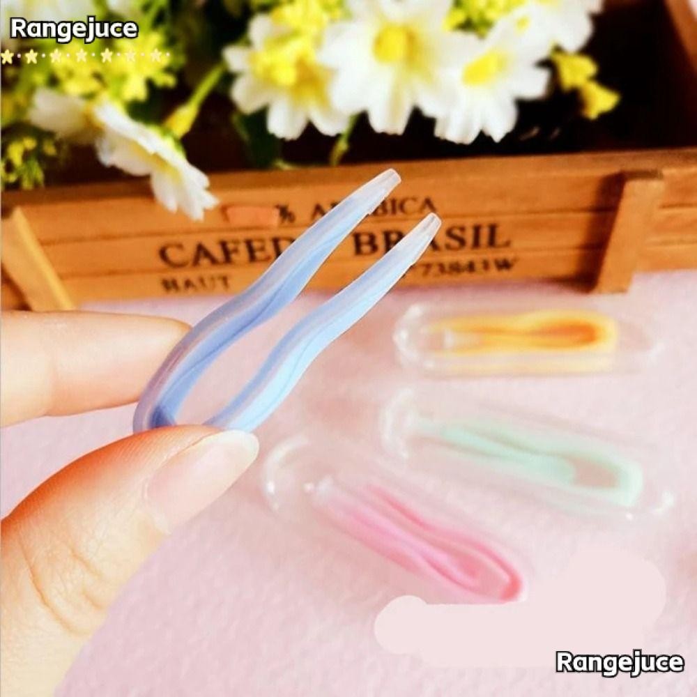RANGEJUCE 1PC ที่ใส่คอนแทคเลนส์, ถนอมสายตาสวมใส่เครื่องมือคอนแทคเลนส์,แบบพกพาสีทึบแหนบกล่องรวมกันผู้