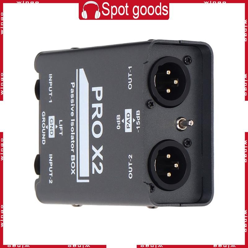 WIN X2 2CH Auditory Isolator Box การควบคุมเสียงช่วยขจัดเสียงรบกวนในยานยนต์และอุปกรณ์ Auditory บ้าน
