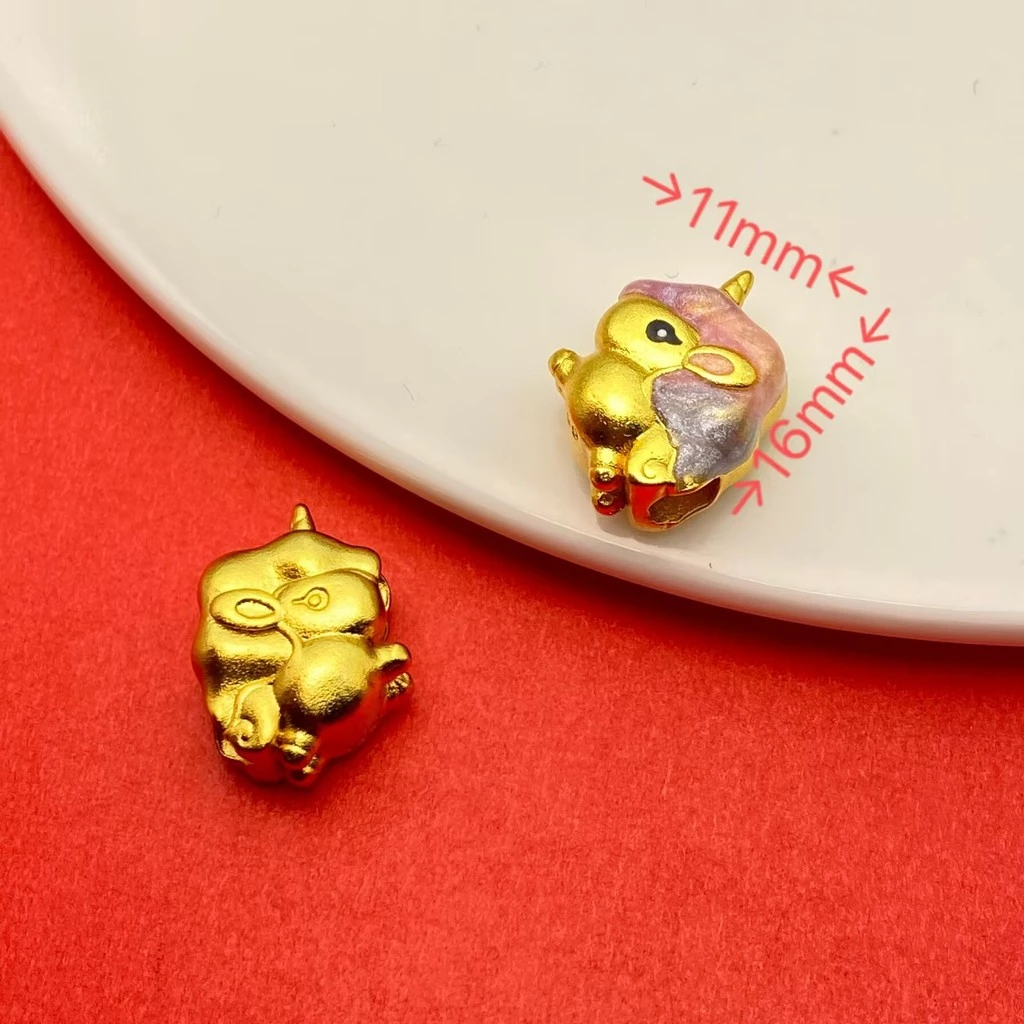 จี้ลูกปัดสไตล์โบราณ Gold คอลเล็กชัน Stitch Fox Puppy thumbnail 7