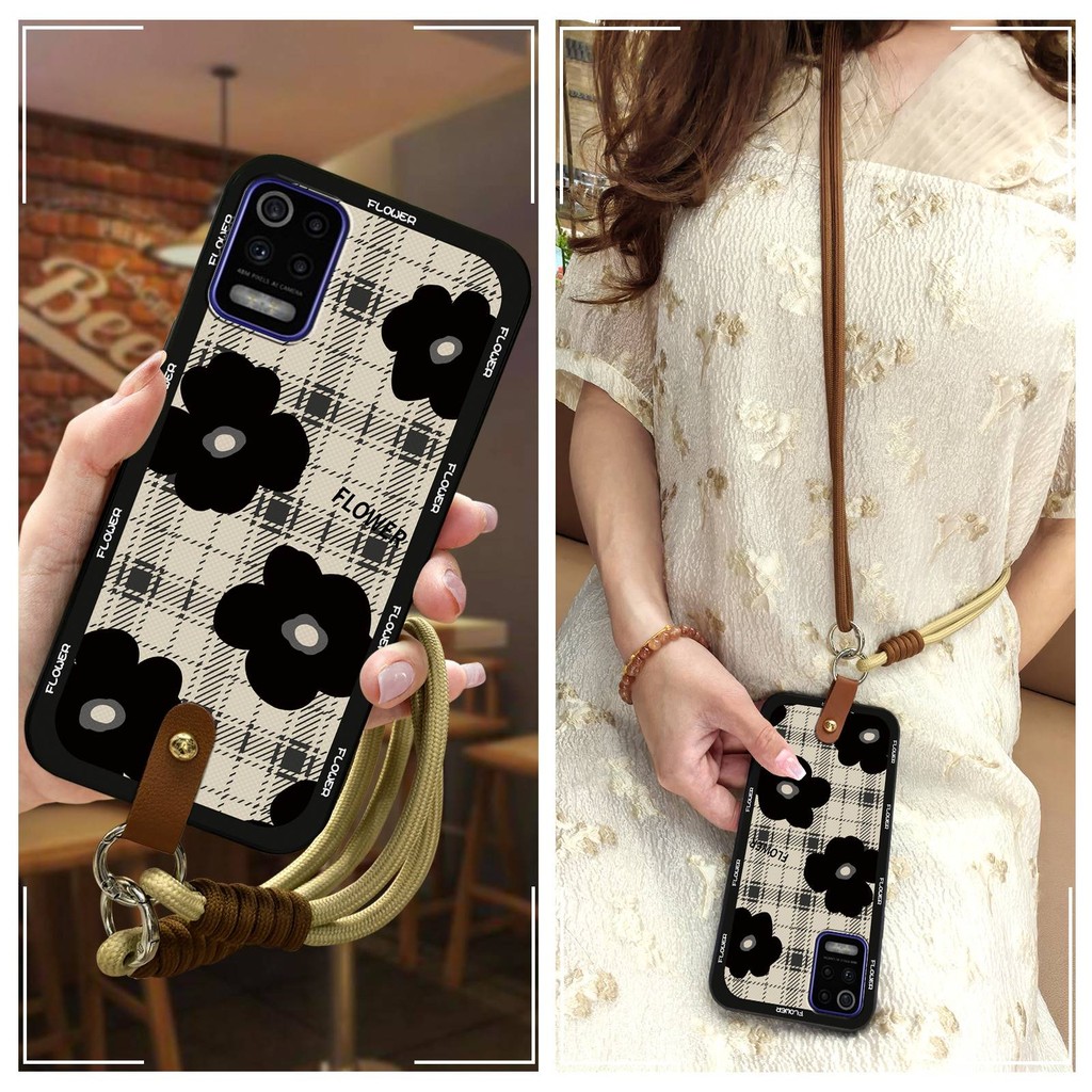 กันน้ําป้องกันเคสโทรศัพท์สําหรับ LG K52/Q52/K62/K62 + ออกแบบแฟชั่นป้องกันฝุ่นเต็มห่อน่ารัก TPU นุ่มก