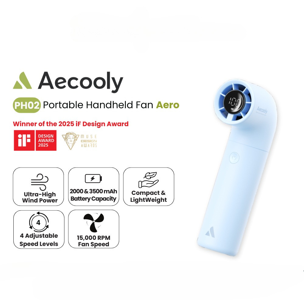 Aecooly Aero - พัดลมมือถือแบบพกพา