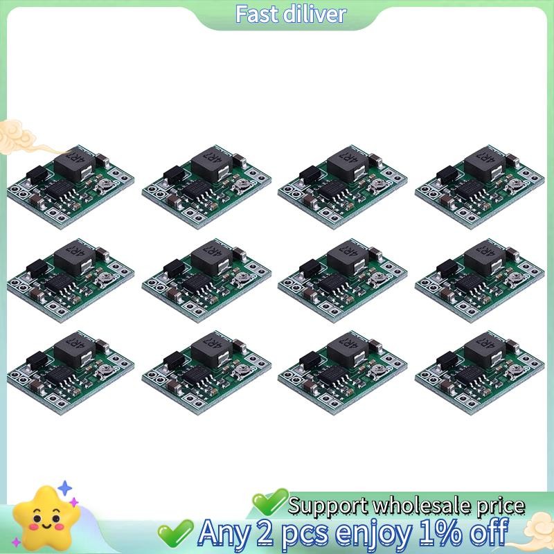 12PCS MP1584 DC-DC Power Supply โมดูล 3A ปรับ Buck Converter สําหรับเปลี่ยน 24V 12V 5V 3V