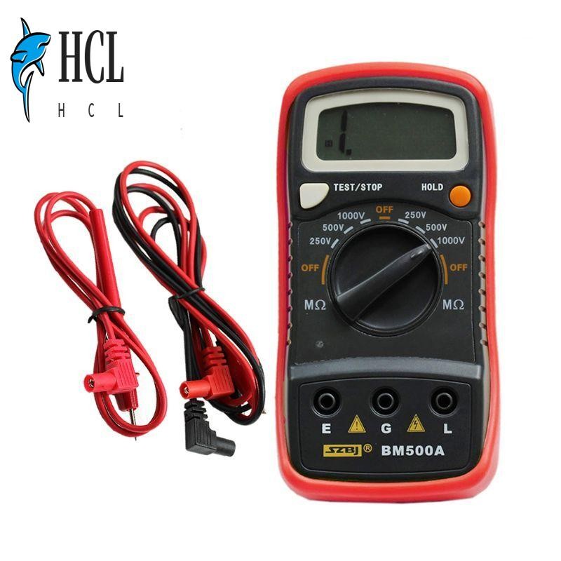 เครื่องทดสอบความต้านทานฉนวนดิจิตอล 1000V Megohmmeter BM500A