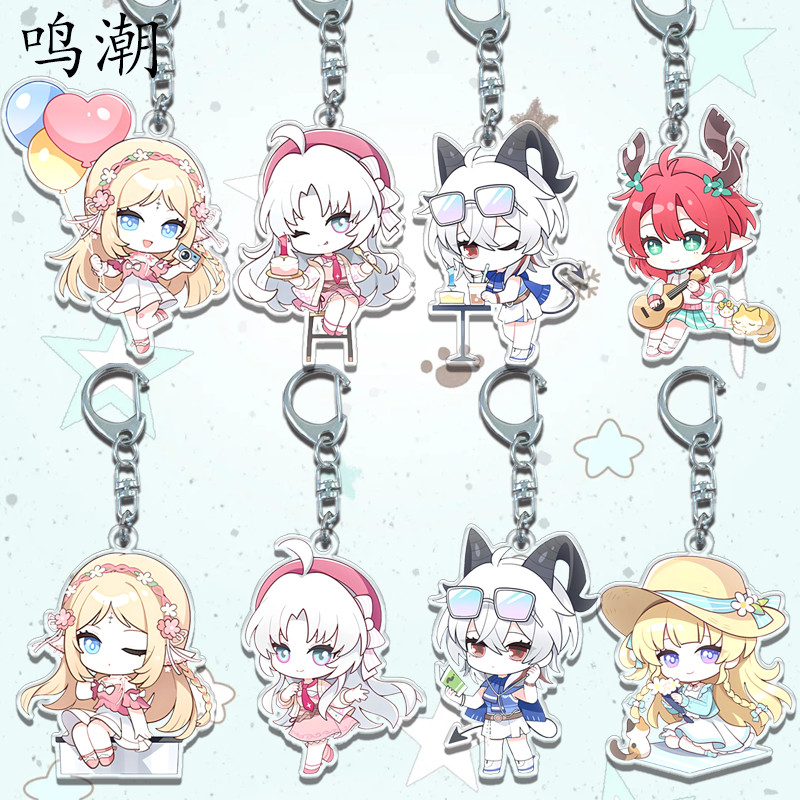 Wuthering Waves Phoebe Cartethyia Carlotta Montelli动漫亚克力书包挂件/aajh