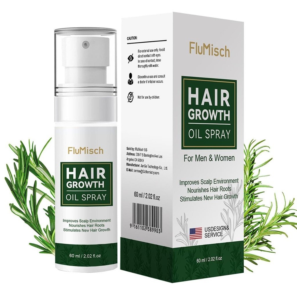 Rosemary Oil Hair Growth Spray, ใช้สําหรับผมร่วง, Batana Oil for Hair Regenerating Natural Rice Wate