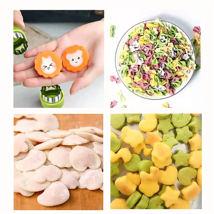 9ชิ้นเครื่องตัดผักรูปร่างสแตนเลสทนทาน ทําเอง ผลไม้บิสกิตแสตมป์ตัดเค้กอาหารแม่พิมพ์ครัวเครื่องมือ【คุณภาพ ที่ดี ที่สุด】 - รูปที่ 4