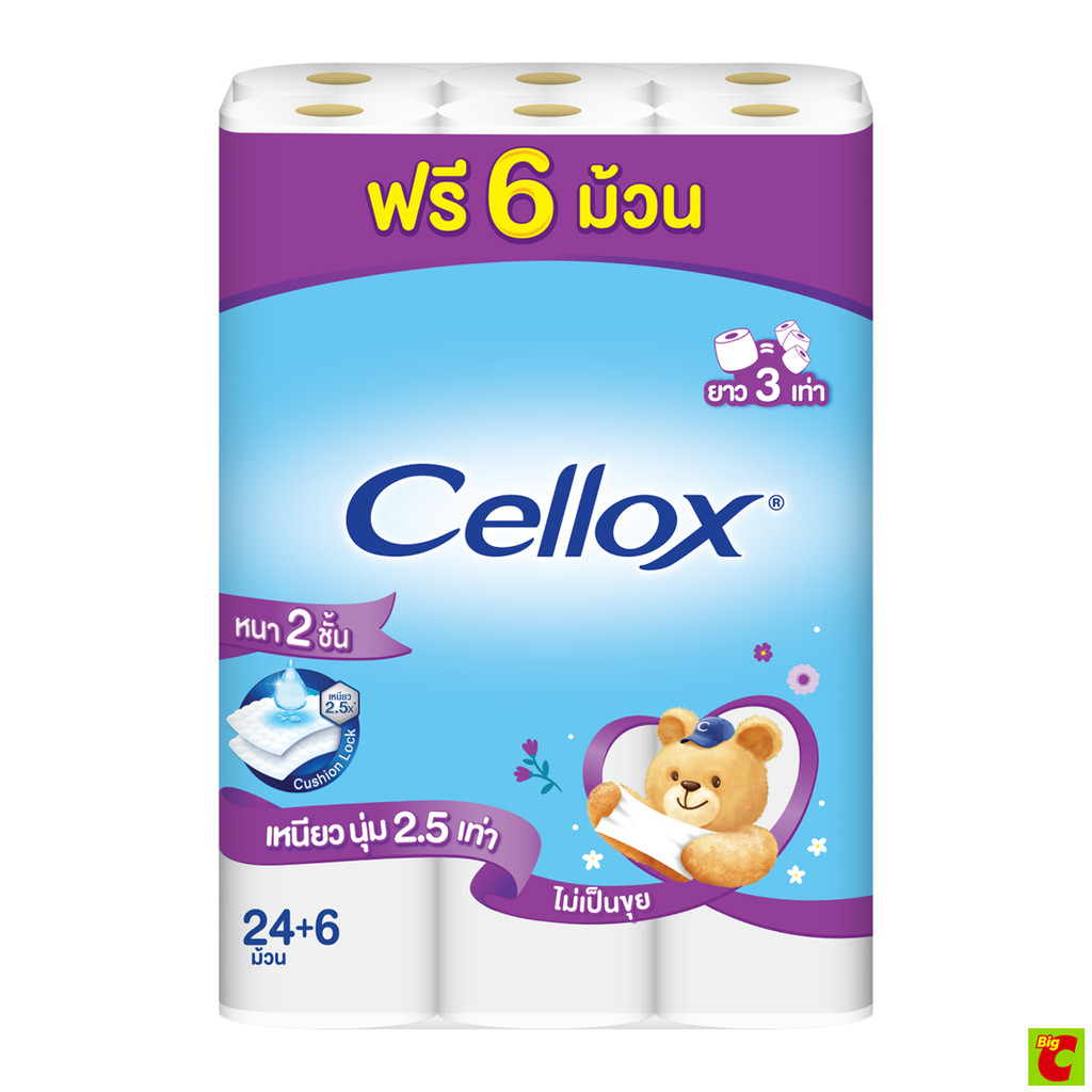 เซลล็อกซ์ ไจแอนท์โรล กระดาษทิชชูแบบม้วน แพ็ค 24