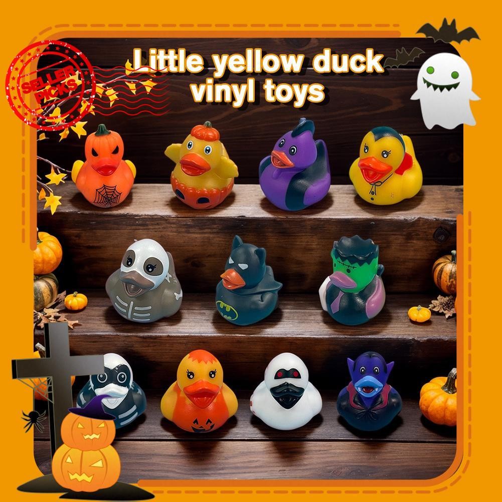 เป็ดยางฮาโลวีนบทบาท Squeaky Baby Bath เป็ดของเล่นตลกฮาโลวีนอาบน้ําเวลา Bathly T4v7