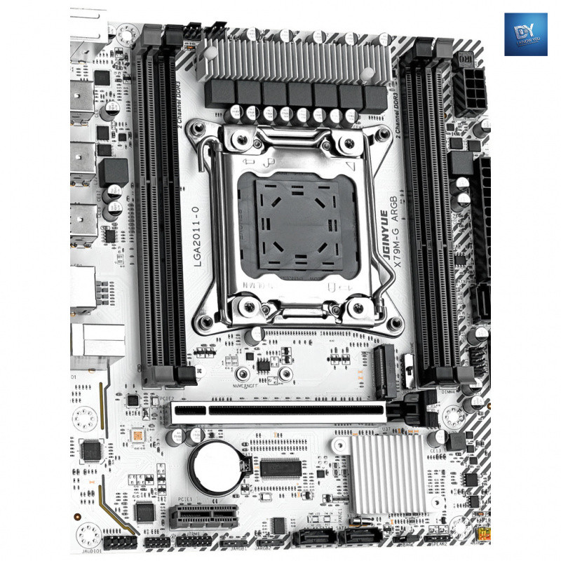 MAINBOARD (เมนบอร์ด) X79M-G ARGB เมนบอร์ดเดสก์ท็อปสีขาวถึง Strong 2011 Pin E5V2CPU คอมพิวเตอร์