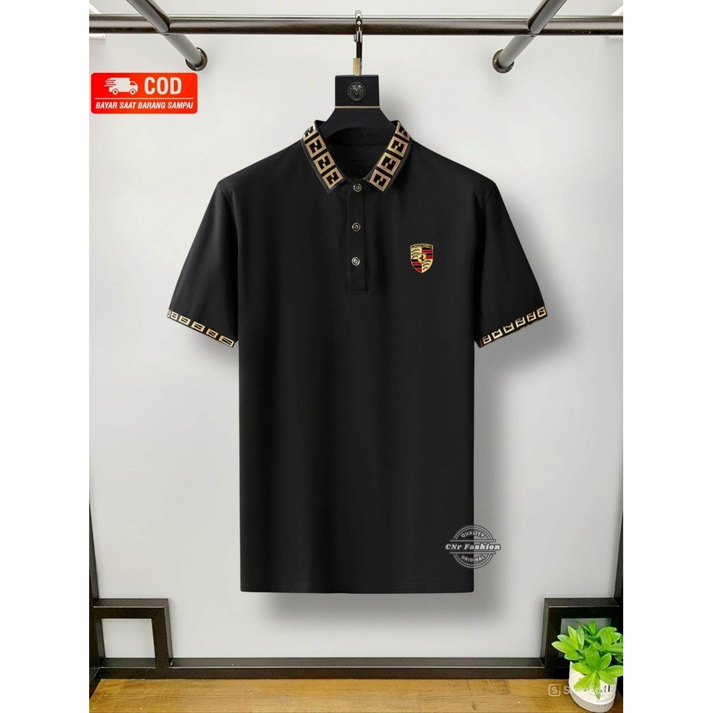 ADULT MENS COLLAR T-SHIRT / เสื้อโปโลผู้ชาย SHORT-SLEEVED WITH THE LATEST COMBINATION COLLAR MOTIF P