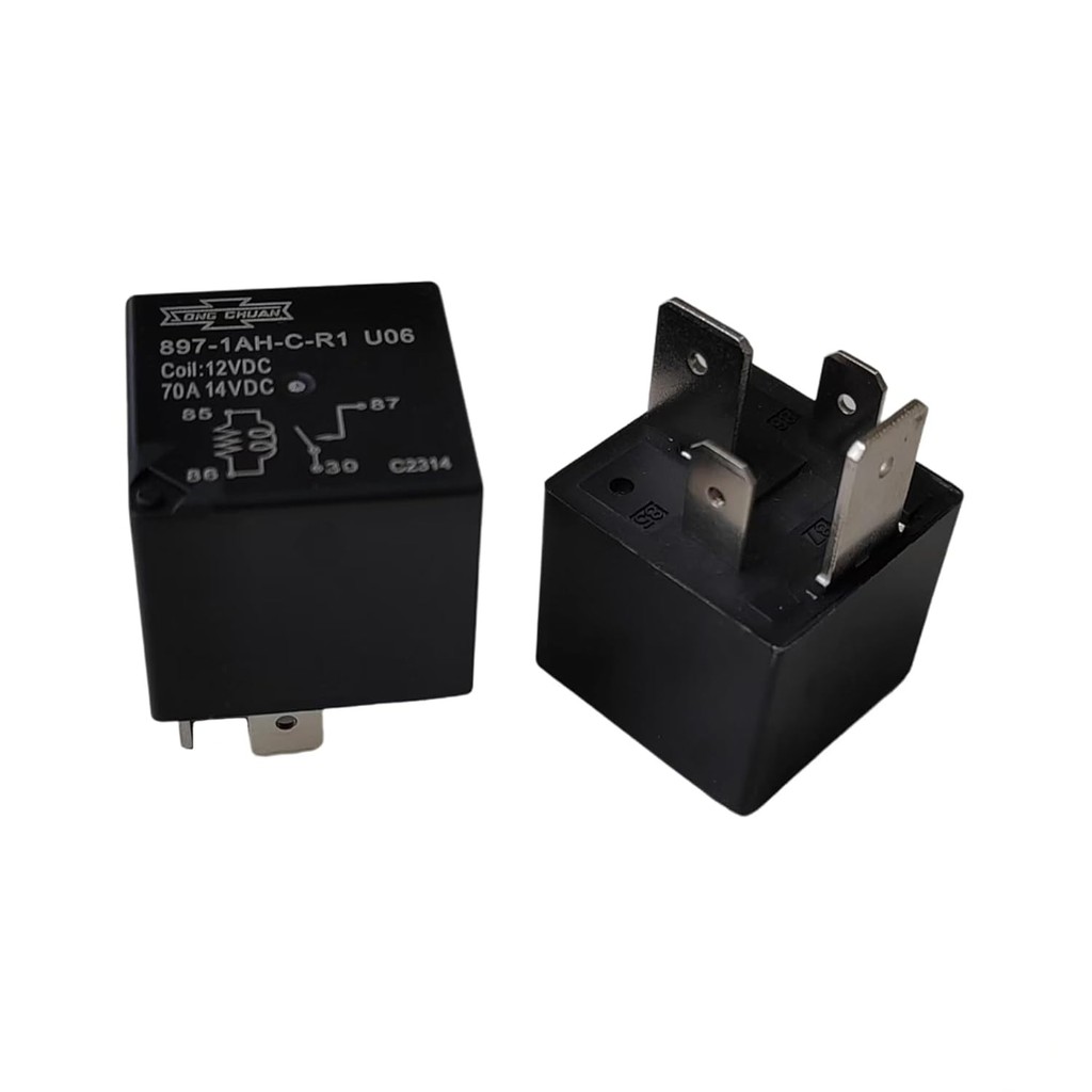2pcs 897-1AH-C-R1 U06 12VDC 70A 4Pins รีเลย์รถยนต์ 897-1AH-C-R1-U06 LZIT