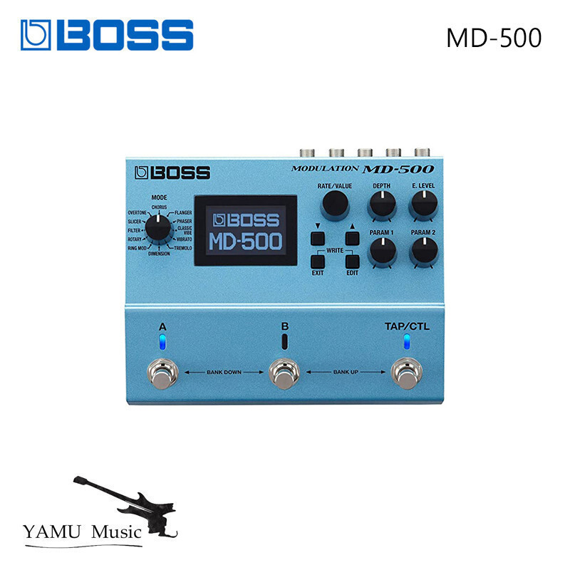 BOSS MD500 Modulation Pedal กีตาร์ไฟฟ้าเบส Professional Multi Effects โปรเซสเซอร์กีตาร์อุปกรณ์เสริม 