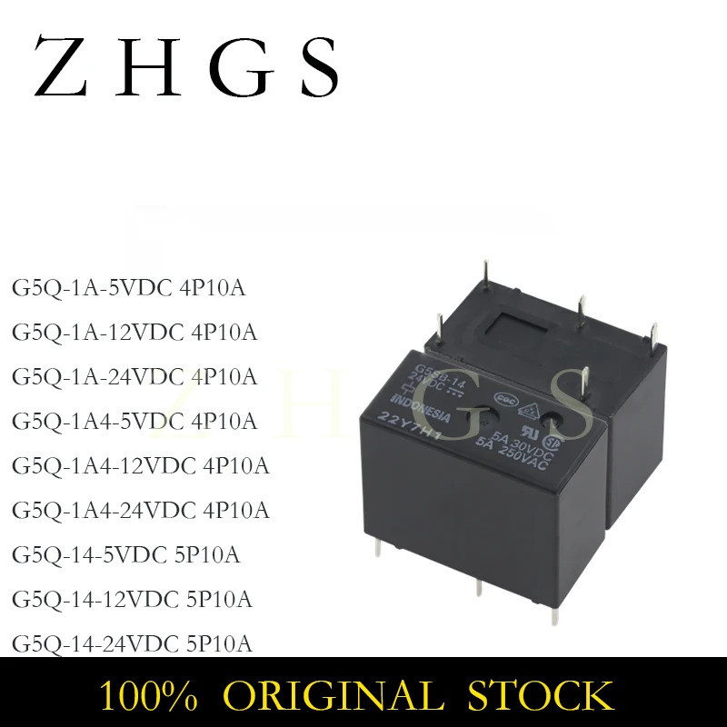 1-5PCS G5Q-1A-5VDC G5Q-1A4-12VDC G5Q-14-24VDC DIP G5Q-1A G5Q-1A4 G5Q-1 G5Q-1A4 4PIN G5Q-14 5VDC 12VD