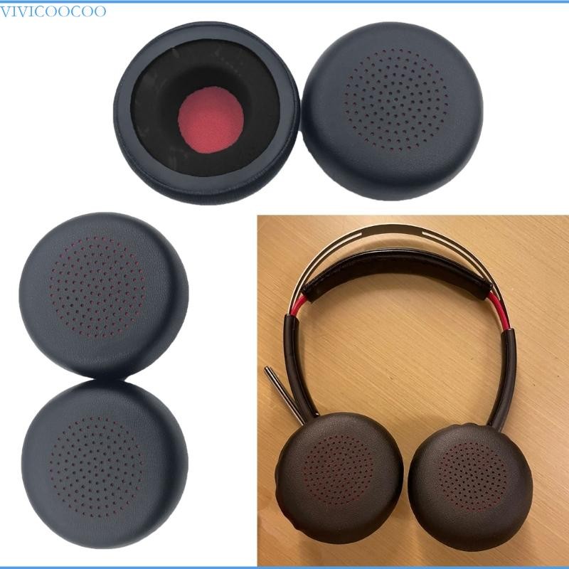 VIVI หน่วยความจําโฟมแผ่นรองหูฟังแผ่นรองหูฟังสําหรับ Voyagers UC B825 BLACKWIRE 5220 5210