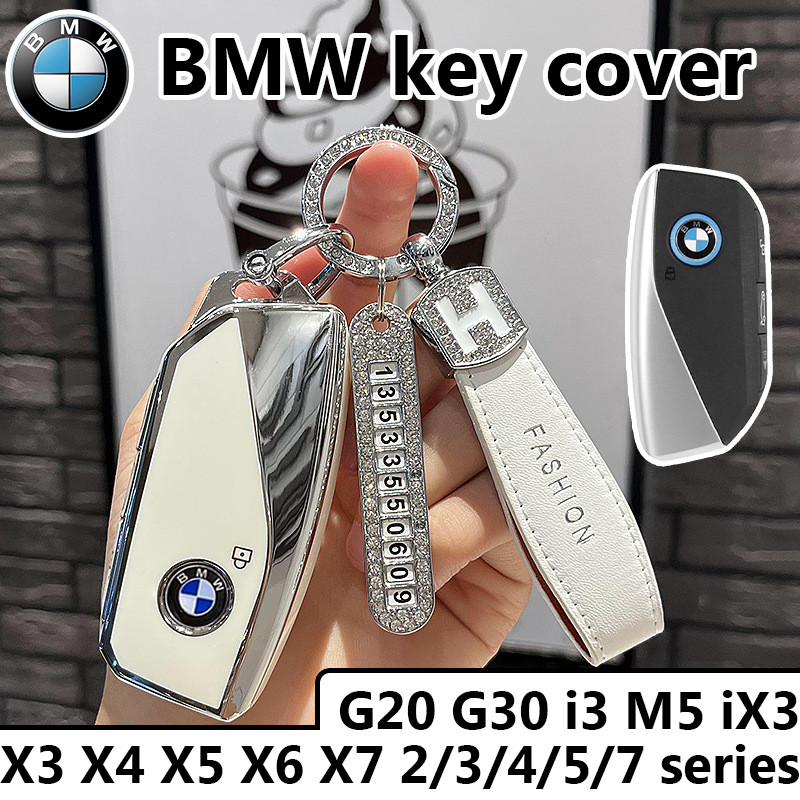 BMW ฝาครอบกุญแจสําหรับ G20 G30 i3 M5 iX3 X3 X4 X5 X6 X7 2/3/4/5/7 series BMW รถ remote Key case 2023