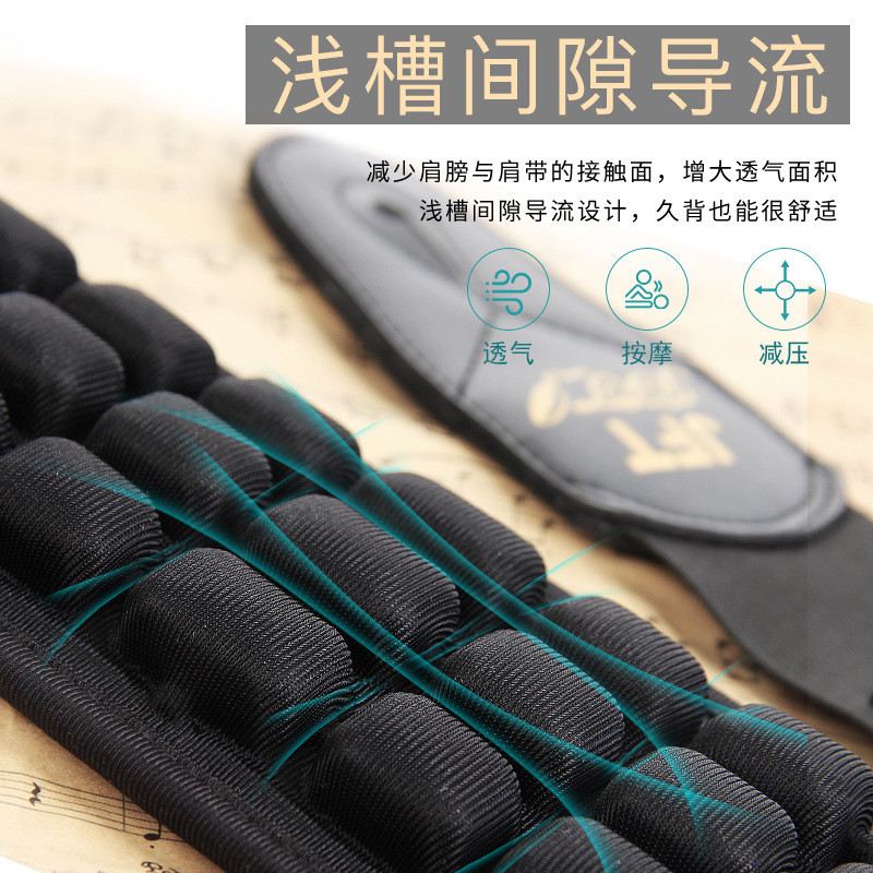 สายกีตาร์ไฟฟ้า jft Air Cushion Strap Decompression สบาย Bass Ukulele ผู้ใหญ่สายคล้องคอเครื่องดนตรีอุ