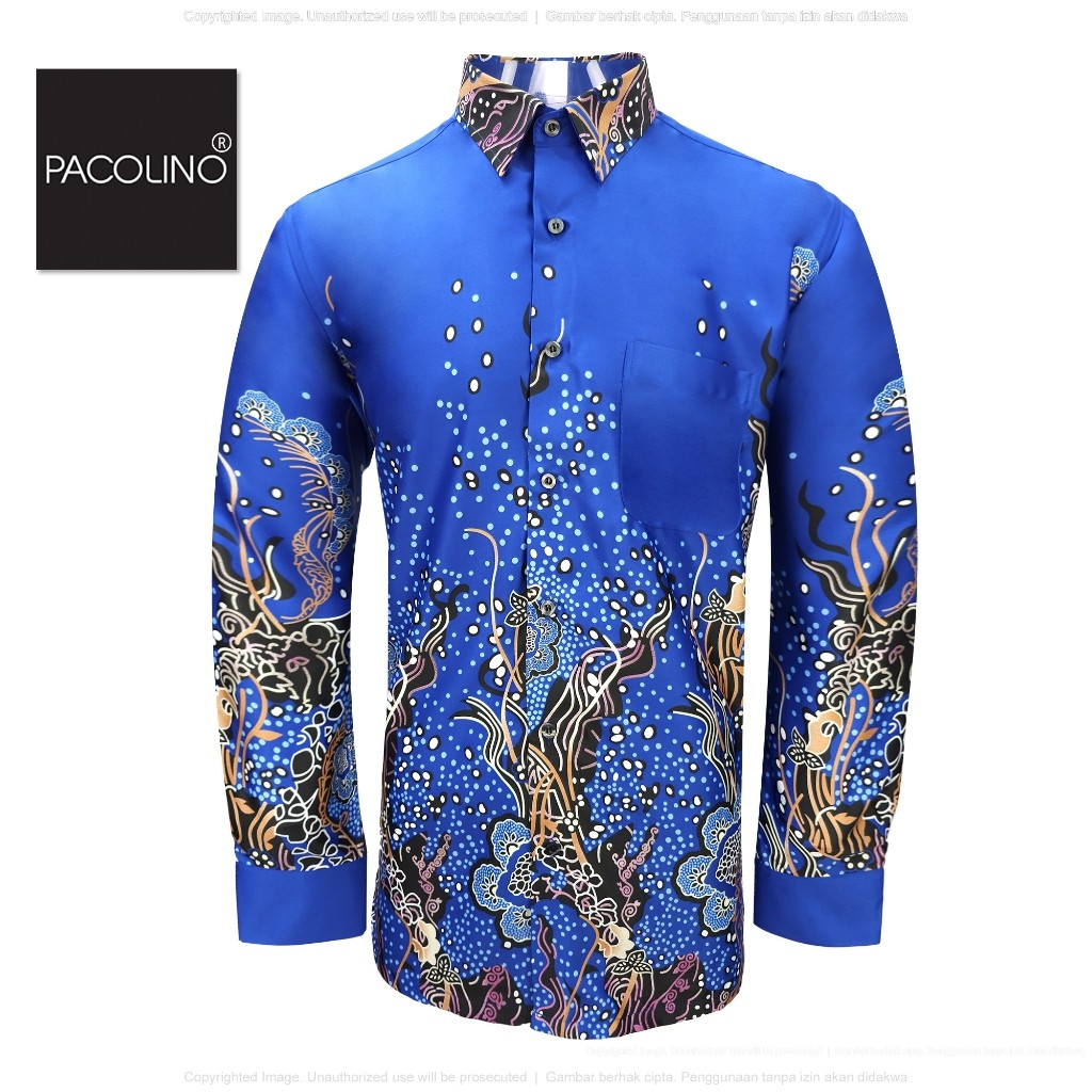 Pacolino Malaysia Mens Wax Long Sleeve Regular - สีน้ําเงิน 222-BK0101-D