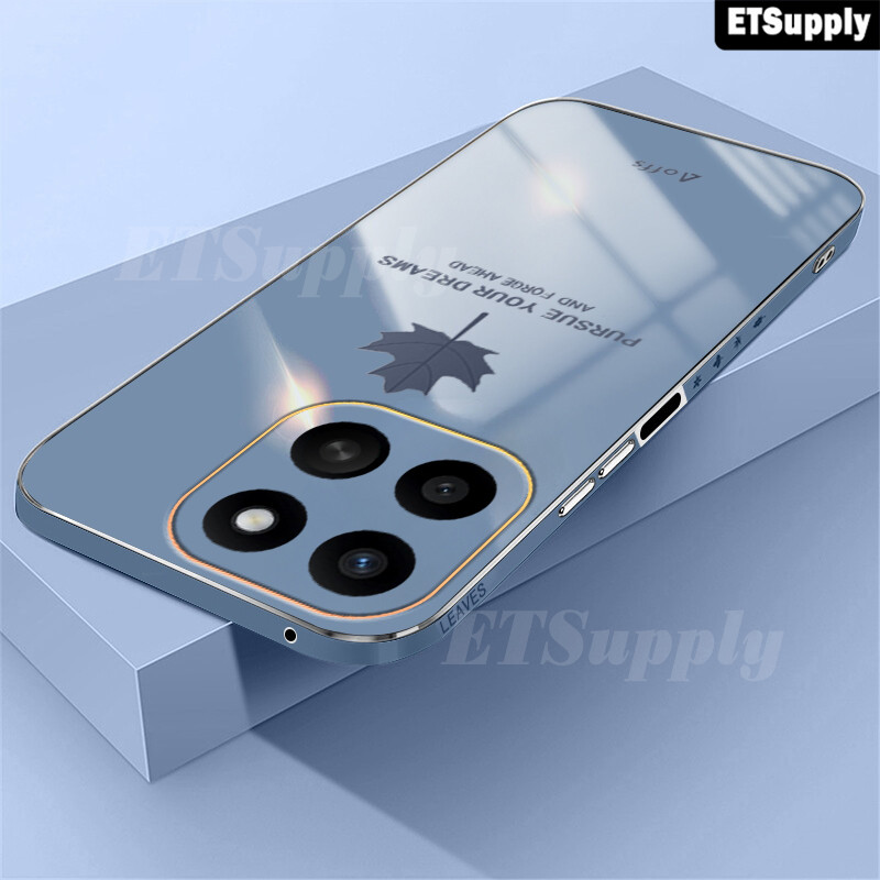 เคสโทรศัพท์ Honor 400 สมาร์ท Honor X7D Shining Maple Leaf Design ชุบอ่อนฝาหลัง Honor X7D Honor 400Sm