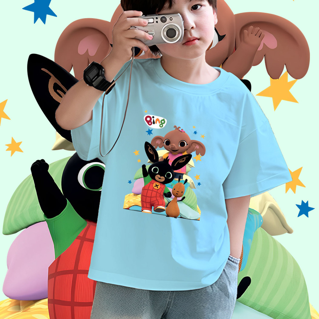 UNISEX 100-150cm เสื้อยืดเด็ก เด็กใหม่น่ารักเสื้อยืด 2025 BING Children’s T-shirt  พร้อมส่ง ราคา ถูกที่สุด ดีลบีเคเค แกลเลอรีภาพที่ 8