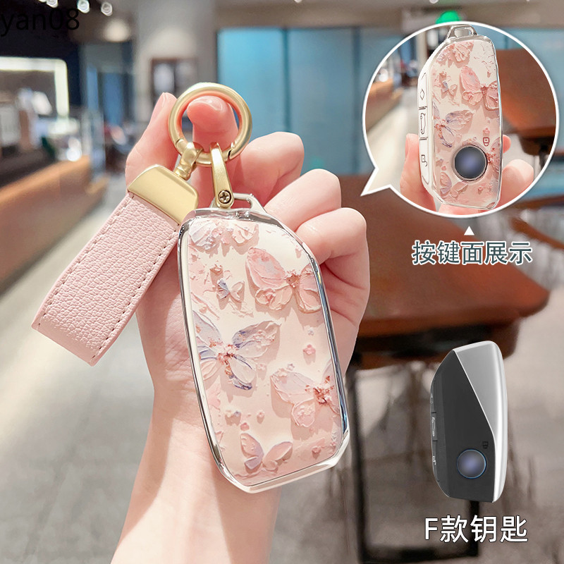 สําหรับ BMW X1 U11 X7 X5 G05 LCI I7 IX XM Series 7 740Li U06 G81 M3 2023 2024 พวงกุญแจ Fob รถอุปกรณ์