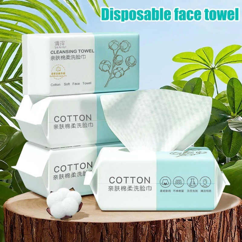 500แผ่นผ้าขนหนูเช็ดหน้าไม่ทอแบบใช้แล้วทิ้ง | การดูแลผิวอ่อนโยนสีขาวนุ่ม, ผ้าขนหนูเปียกใช้ทุกวัน, น้ํายาล้างเครื่องสําอางและผ้าเช็ดทําความสะอาดใบหน้า