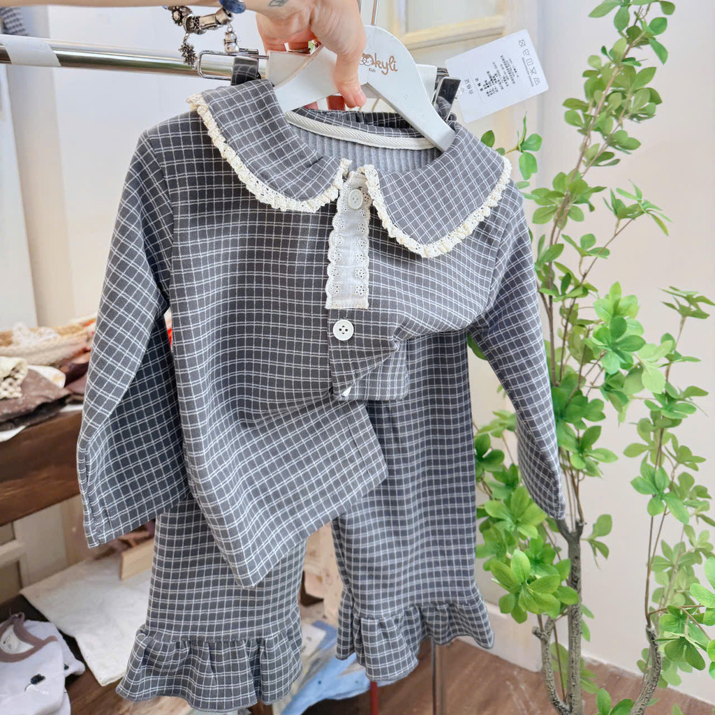 S138-PIJAMA HOME WEAR SET สําหรับเด็กผู้ชายและเด็กผู้หญิง จาก 2 ถึง 9 ปี OLD LINANXI CC