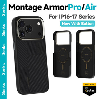 Benks Magnetic Montage ArmorPro ArmorAir Caseพร้อมปุ่มกล้องส…